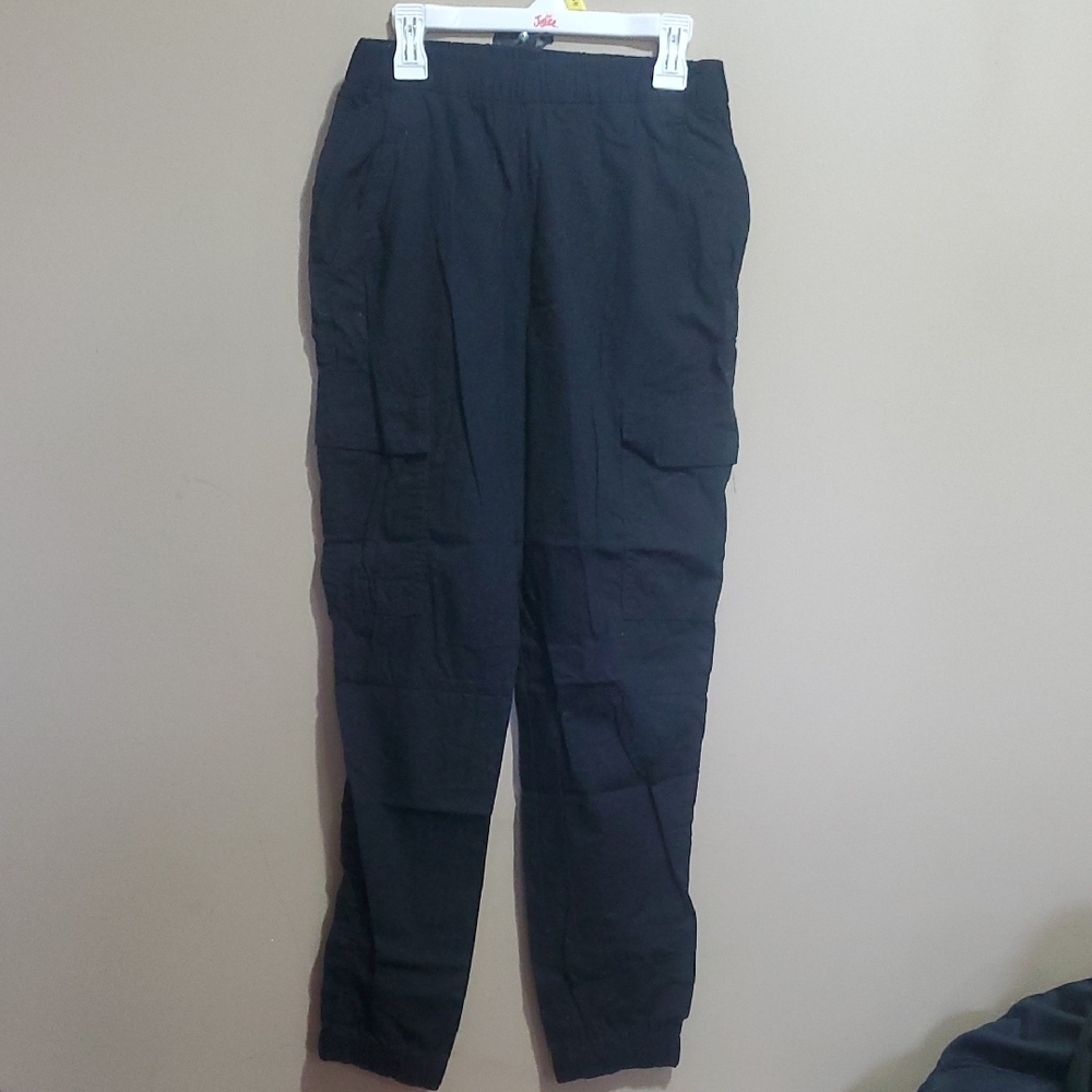 Womens Black Cargo Pants Size Medium